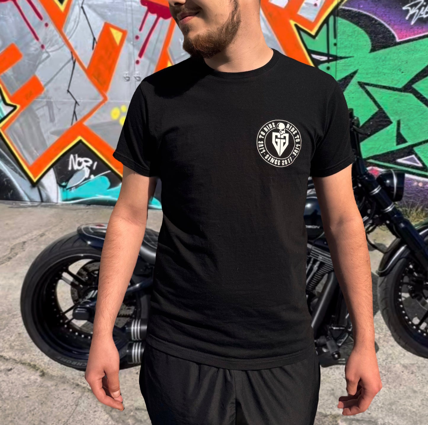 GG Shirt schwarz/ weiß